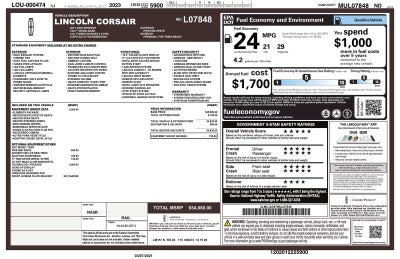 2021 Lincoln Corsair Reserve